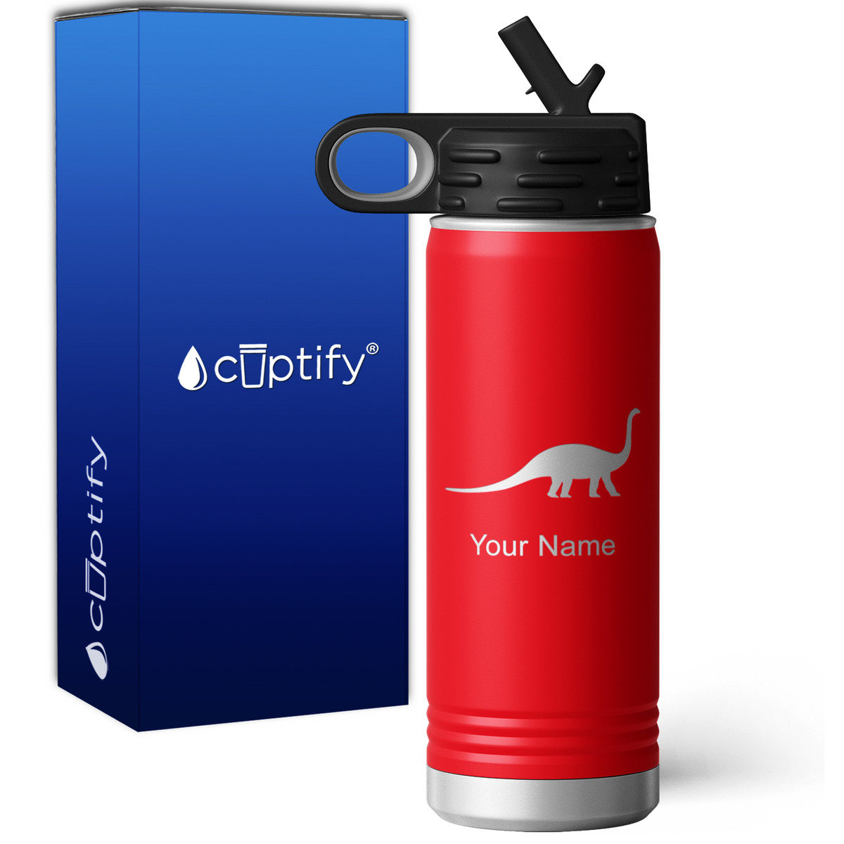 Diplodocus Personalized 20oz Sport Water Bottle