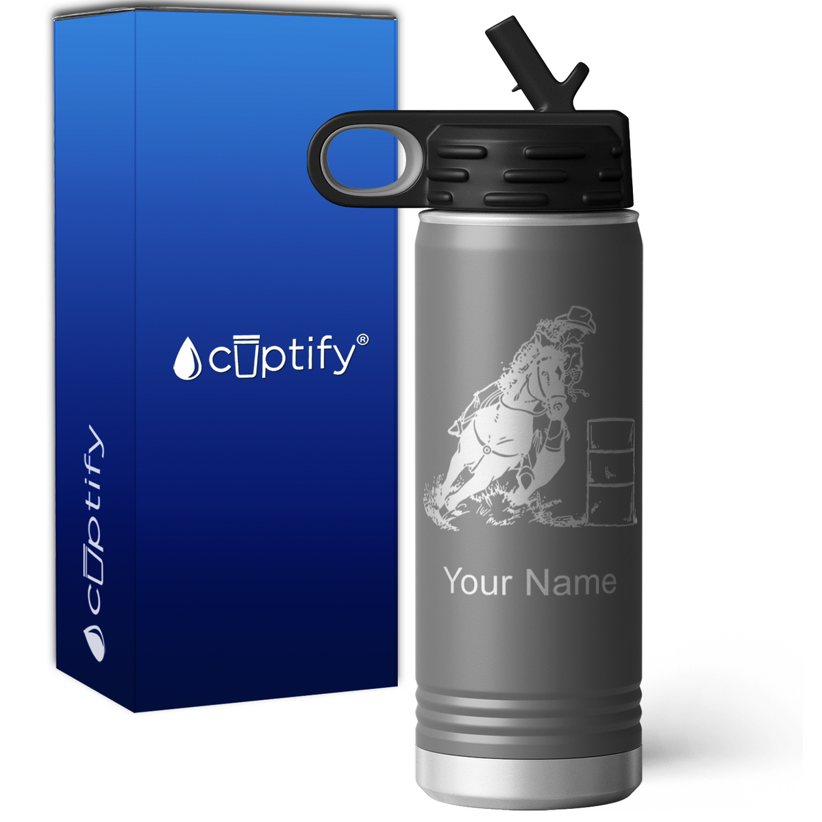 Cowgirl Personalized 20oz Sport Water Bottle