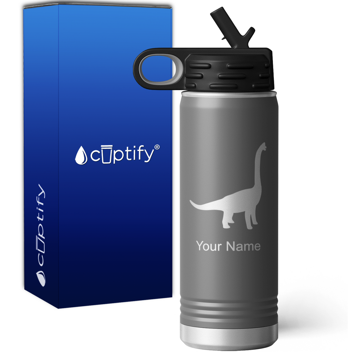Brachiosaurus Personalized 20oz Sport Water Bottle