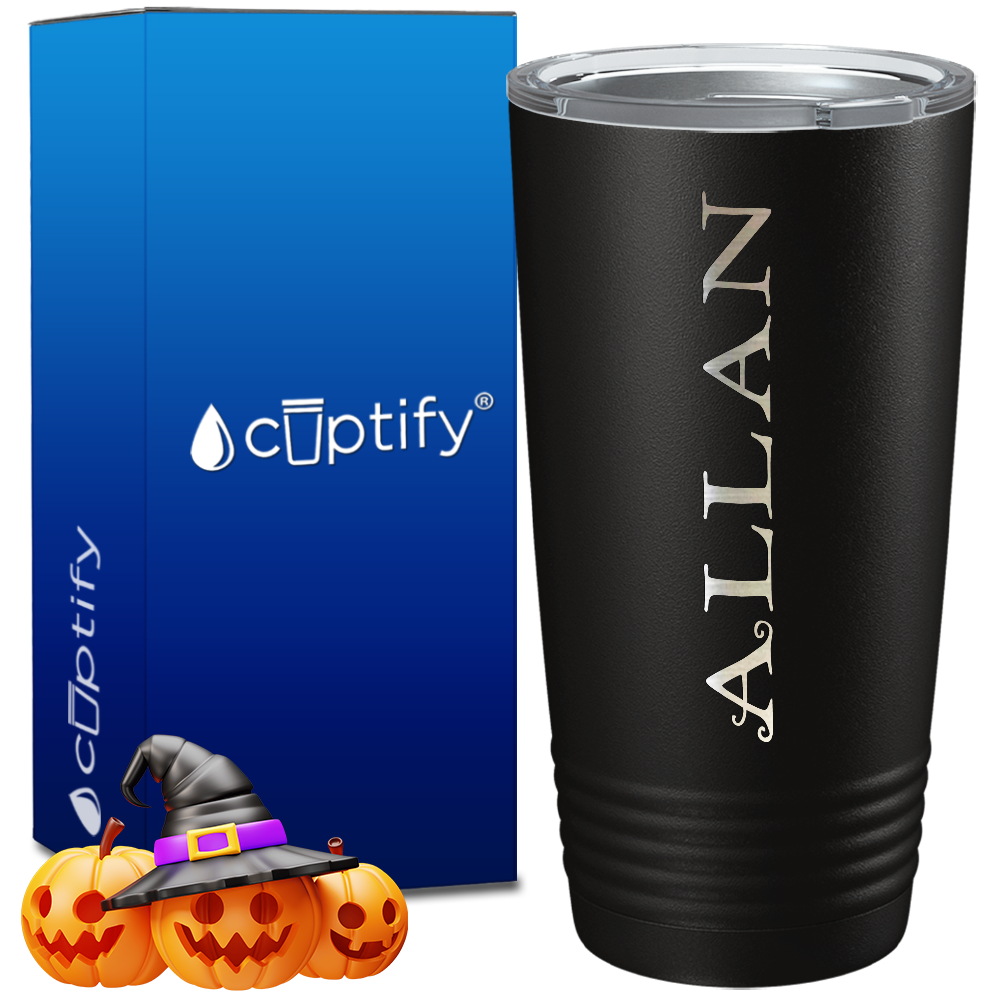 Personalized Eerie Halloween Font on 20oz Tumbler