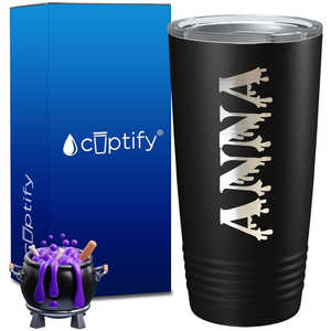 Personalized Bloody Halloween Font on 20oz Tumbler