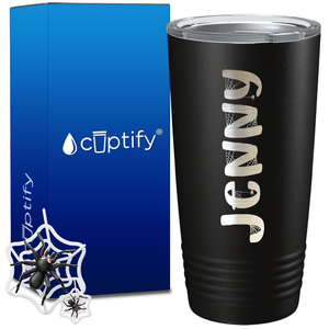 Personalized Spooky Halloween Font on 20oz Tumbler