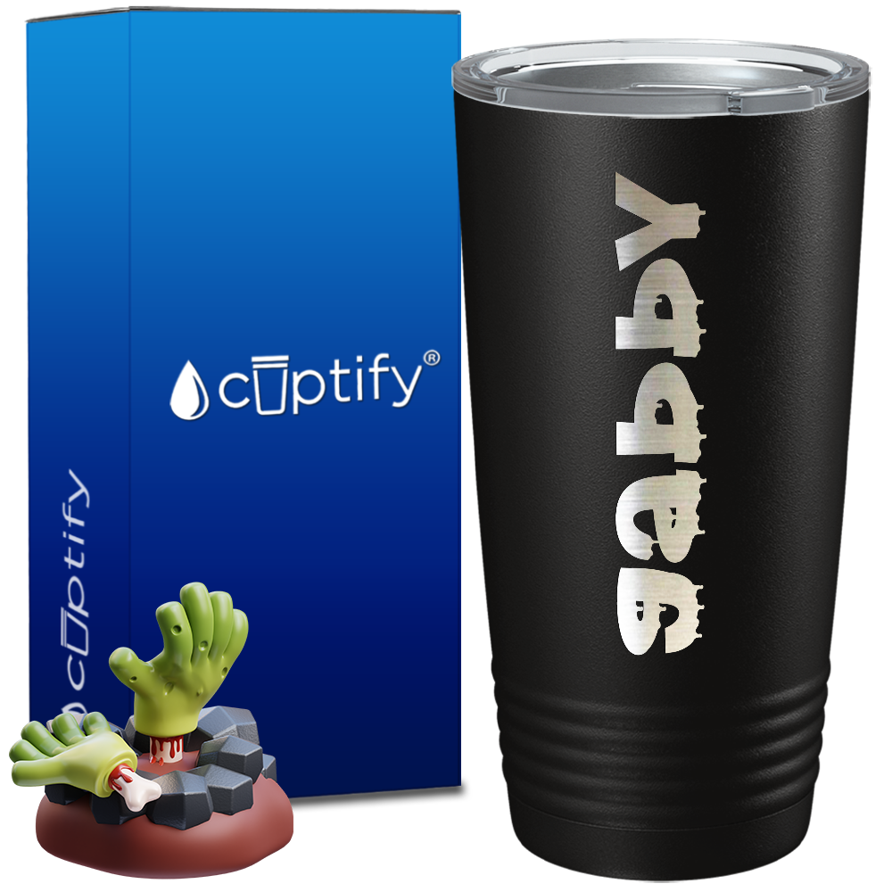 Personalized Haunted Halloween Font on 20oz Tumbler