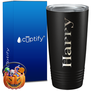 Personalized Wicked Halloween Font on 20oz Tumbler