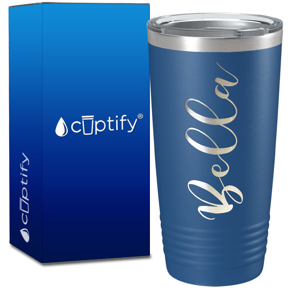 Personalized Blue 20oz Engraved Tumbler