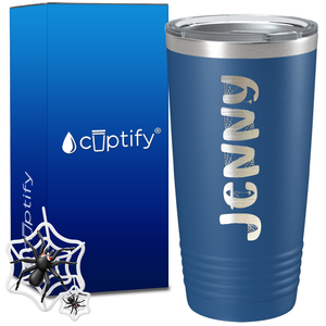 Personalized Spooky Halloween Font on 20oz Tumbler