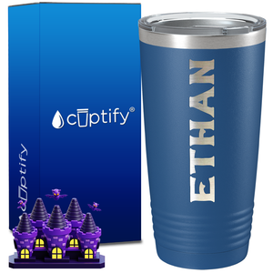 Personalized Grim Halloween Font on 20oz Tumbler