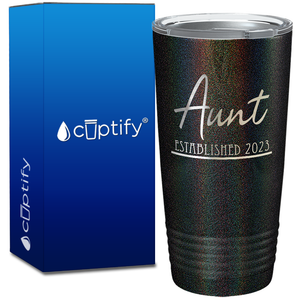 Aunt Established 2023 on 20oz Tumbler