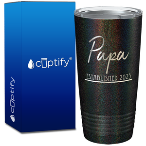 Papa Established 2023 20oz Tumbler