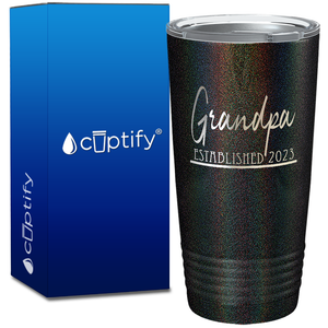 Grandpa Established 2023 20oz Tumbler