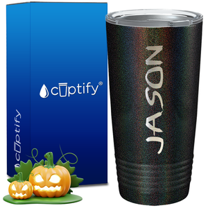 Personalized Scary Halloween Font on 20oz Tumbler