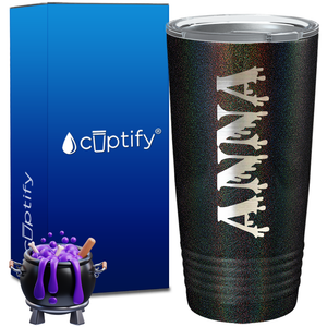 Personalized Bloody Halloween Font on 20oz Tumbler