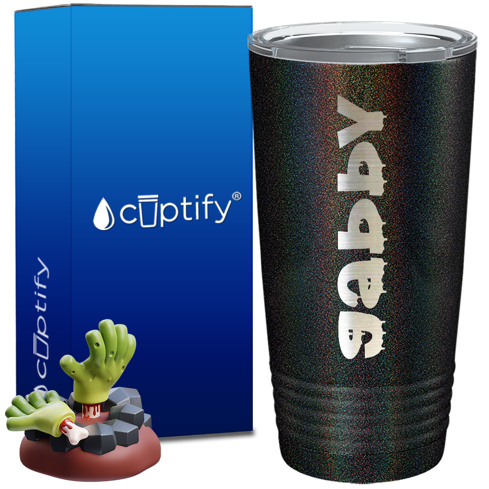 Personalized Haunted Halloween Font on 20oz Tumbler