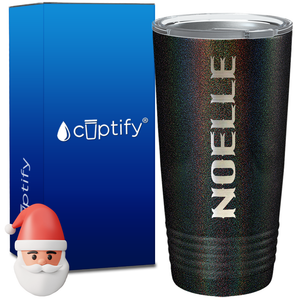 Personalized Claus Christmas Font on 20oz Tumbler