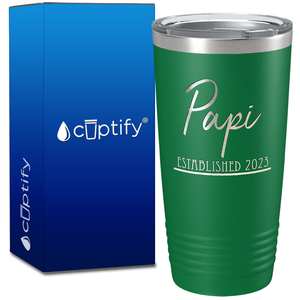 Papi Established 2023 20oz Tumbler