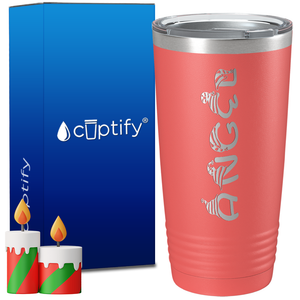 Personalized Elfen Christmas Font on 20oz Tumbler