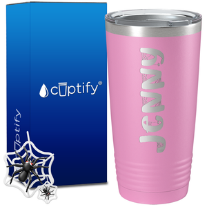 Personalized Spooky Halloween Font on 20oz Tumbler