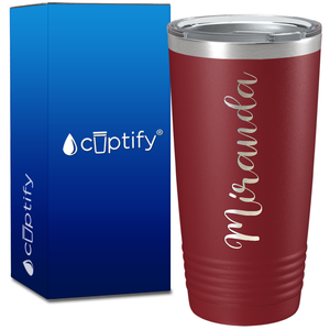 Personalized Miranda Style on 20oz Tumbler