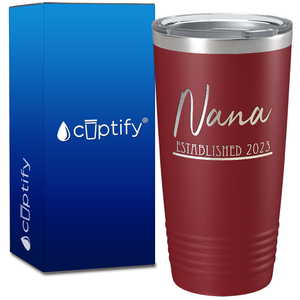 Nana Established 2023 20oz Tumbler