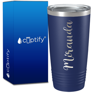 Personalized Miranda Style on 20oz Tumbler