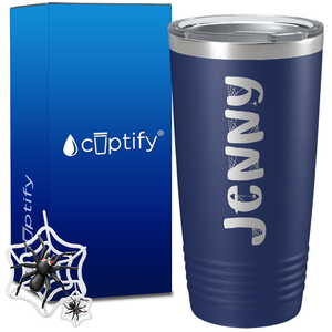 Personalized Spooky Halloween Font on 20oz Tumbler