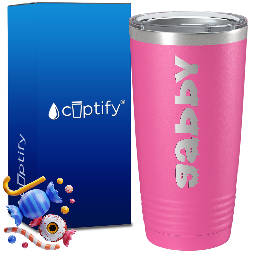 Personalized Haunted Halloween Font on 20oz Tumbler