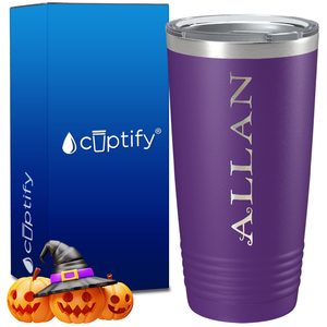 Personalized Eerie Halloween Font on 20oz Tumbler