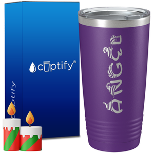 Personalized Elfen Christmas Font on 20oz Tumbler