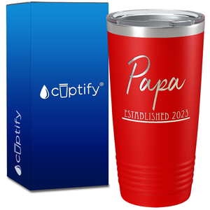 Papa Established 2023 20oz Tumbler