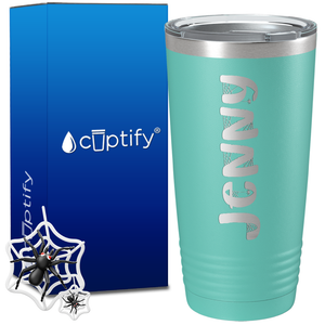 Personalized Spooky Halloween Font on 20oz Tumbler