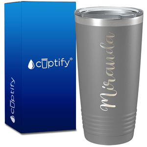 Personalized Miranda Style on 20oz Tumbler