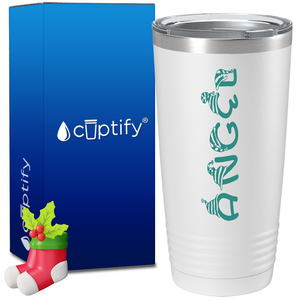 Personalized Elfen Christmas Font on 20oz Tumbler