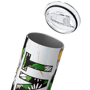 Aunt with Daisies 20oz Skinny Tumbler