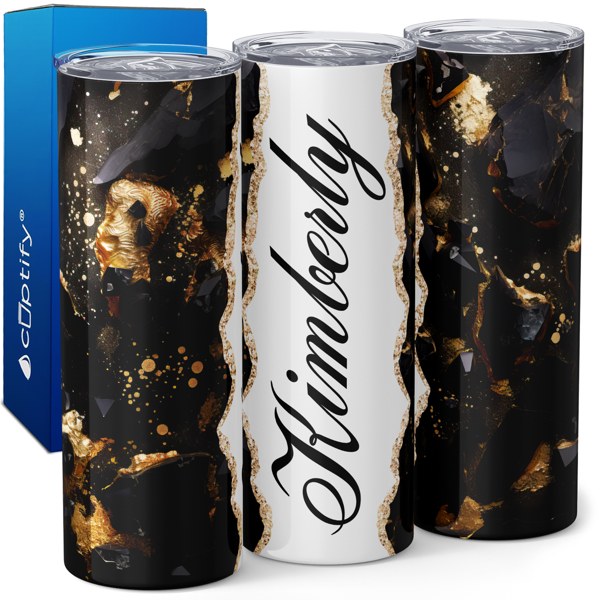 Personalized Starry Night Veins 20oz Skinny Tumbler