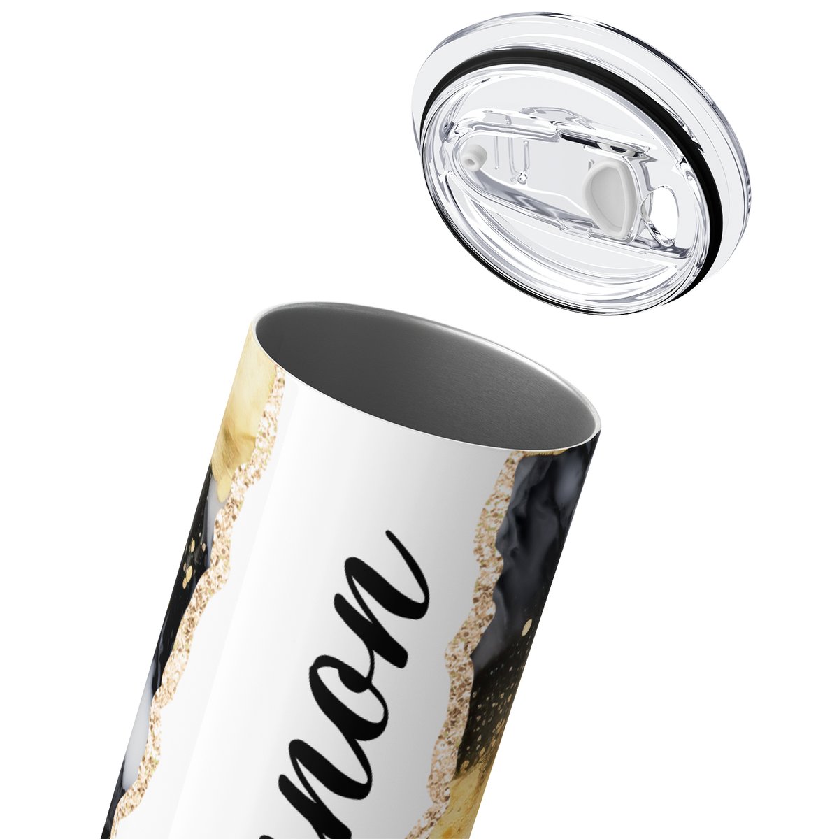Personalized Abstract Quartz Fusion 20oz Skinny Tumbler