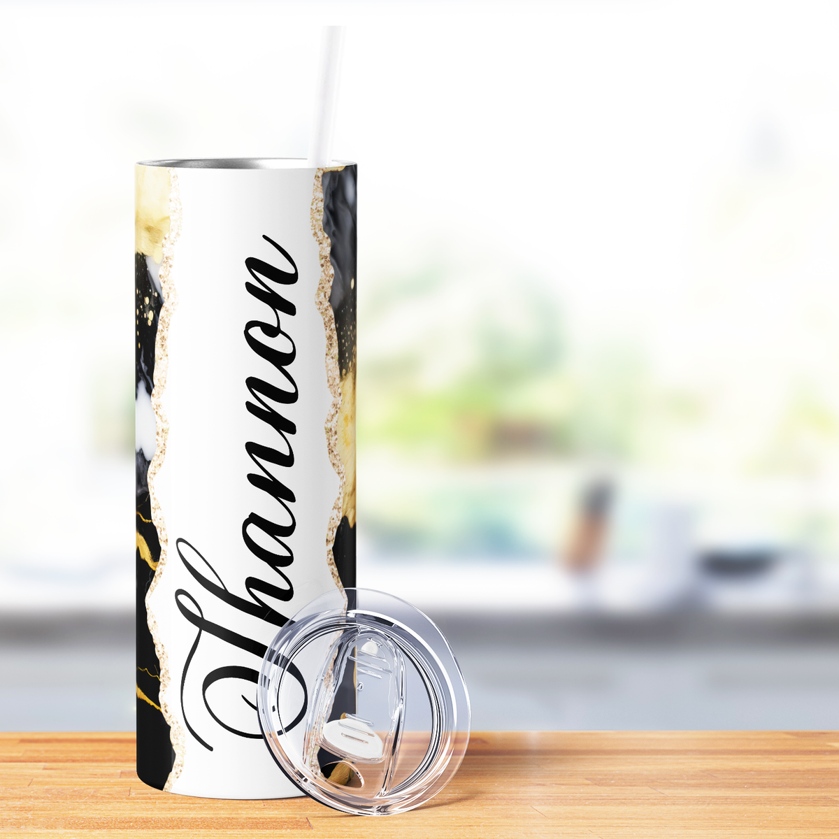 Personalized Abstract Quartz Fusion 20oz Skinny Tumbler