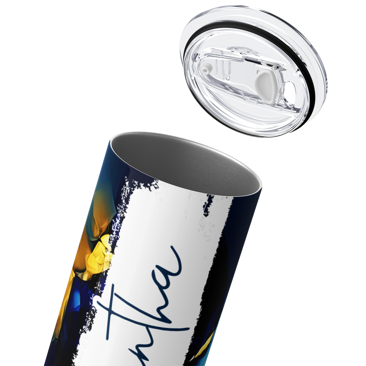 Personalized Midnight Cascade 20oz Skinny Tumbler