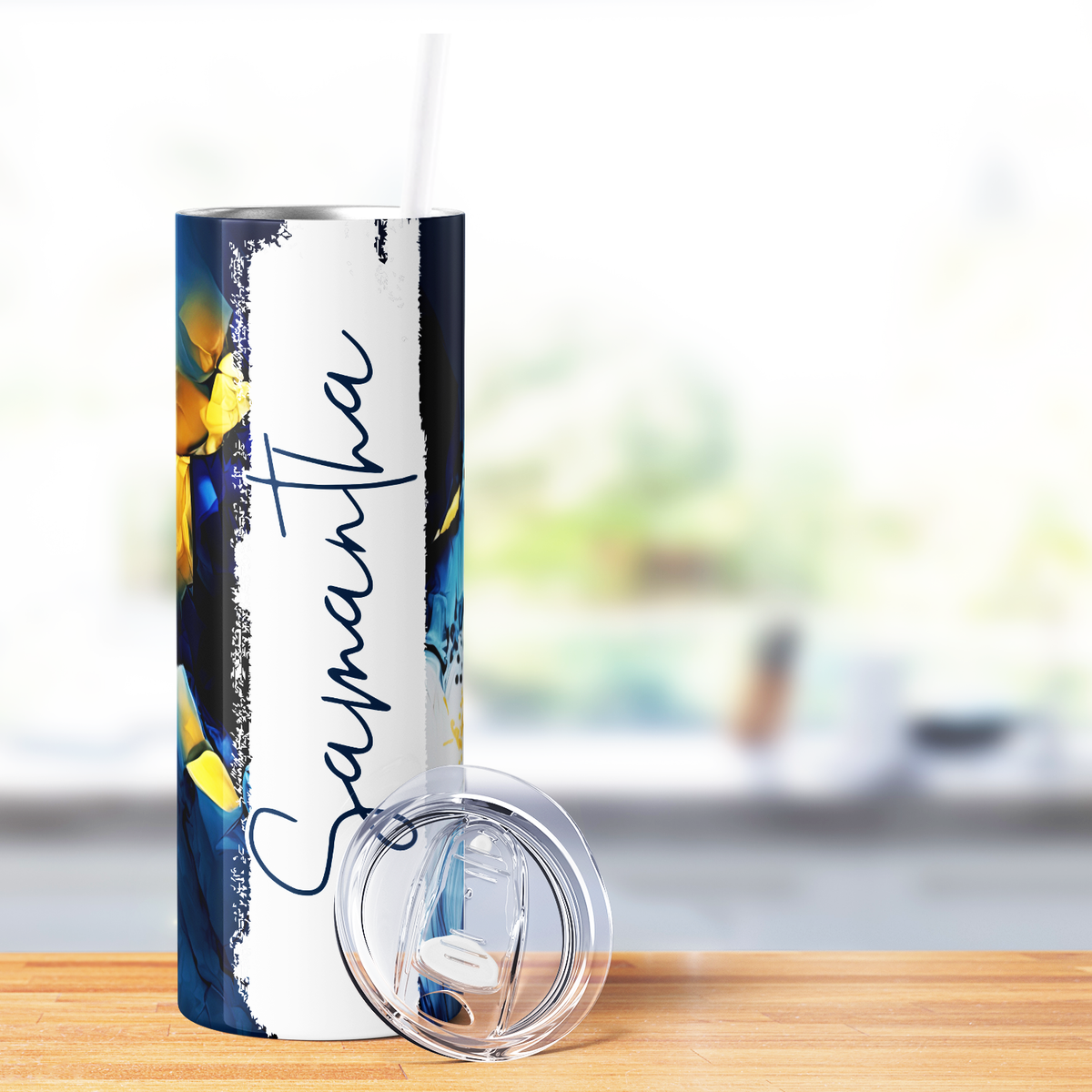 Personalized Midnight Cascade 20oz Skinny Tumbler