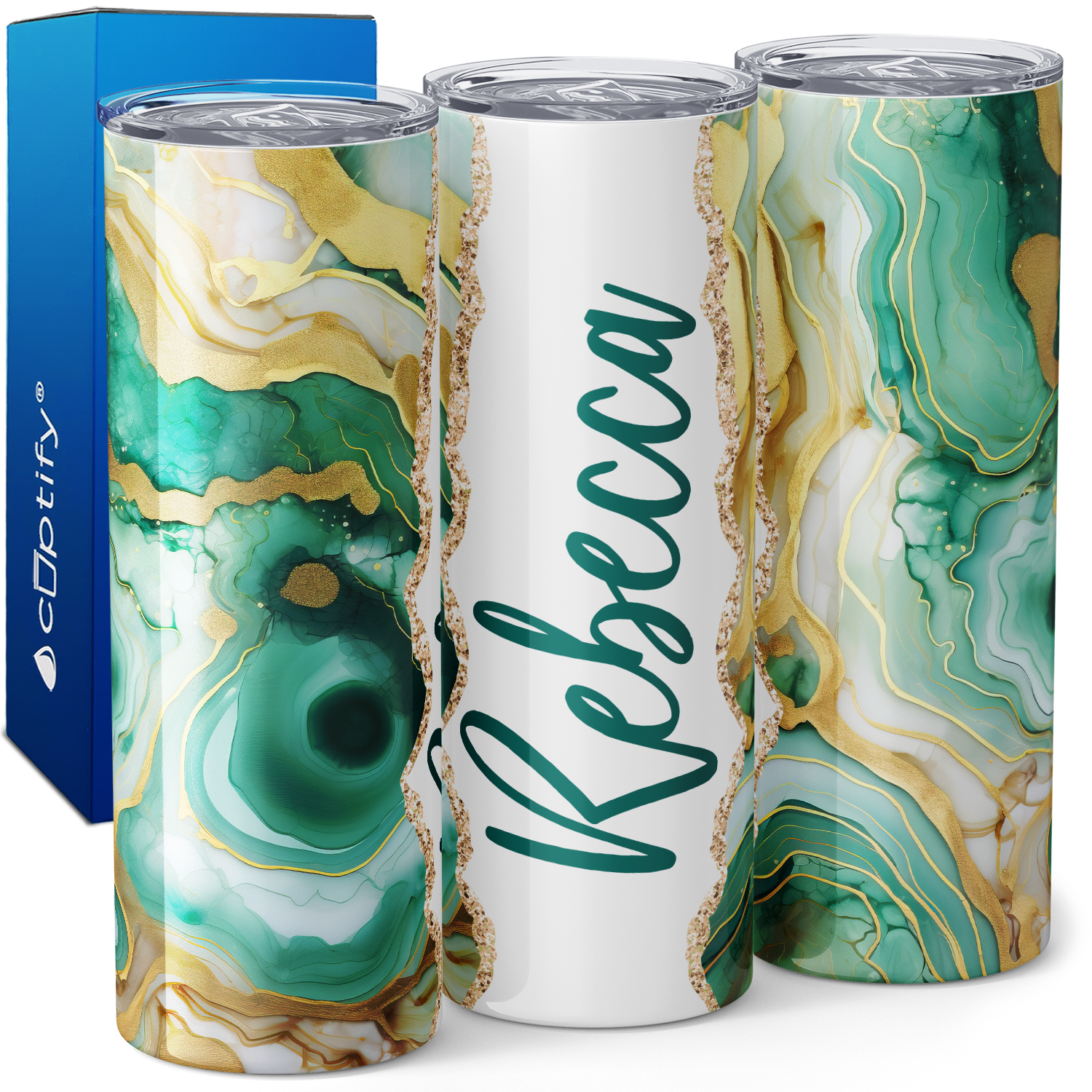 Personalized Aquamarine Dream 20oz Skinny Tumbler