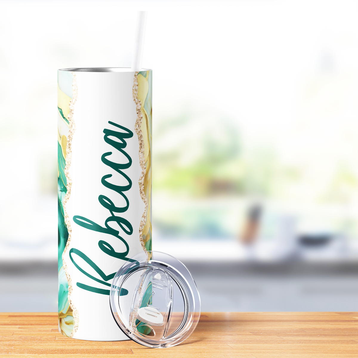 Personalized Aquamarine Dream 20oz Skinny Tumbler