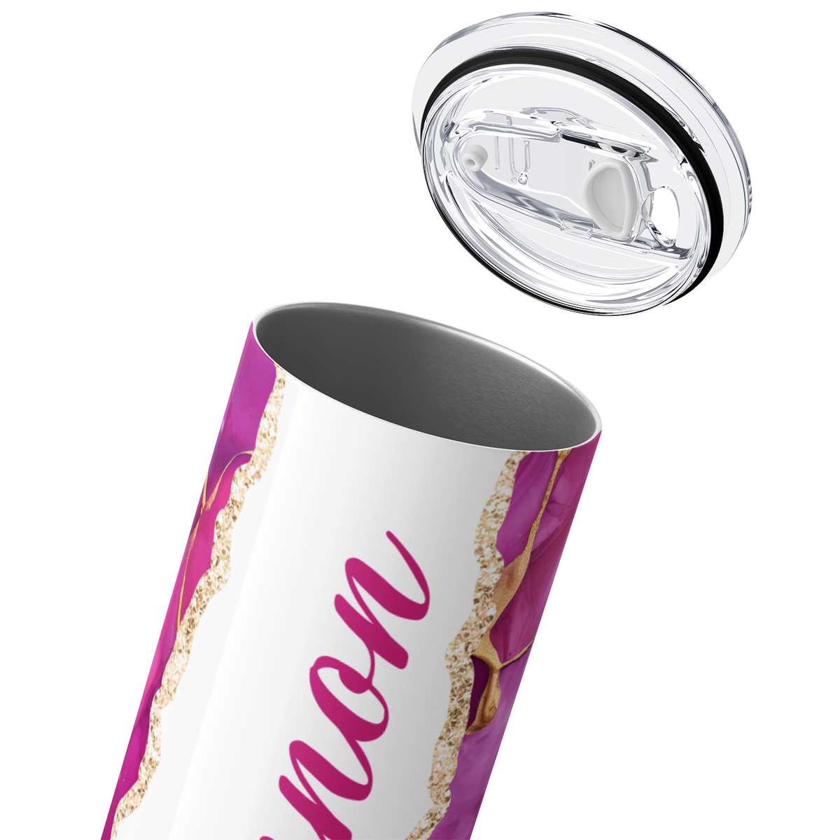Personalized Radiant Orchid 20oz Skinny Tumbler