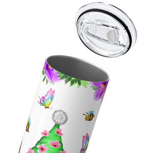 Spring Bee Butterfly Gnomes 20oz Skinny Tumbler