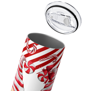 Candy Cane Gnomes 20oz Skinny Tumbler