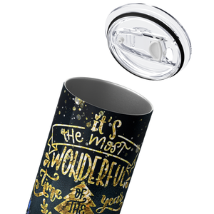 The Most Wonderful Time of the Year Gnomes 20oz Skinny Tumbler