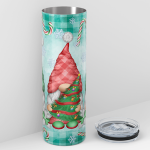 Christmas Lady Gnomes 20oz Skinny Tumbler