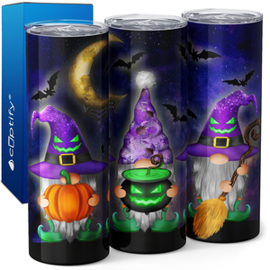 Halloween Witching Gnomes 20oz Skinny Tumbler