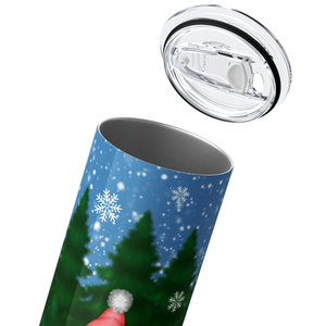 Merry Christmas Girl Gnomes 20oz Skinny Tumbler