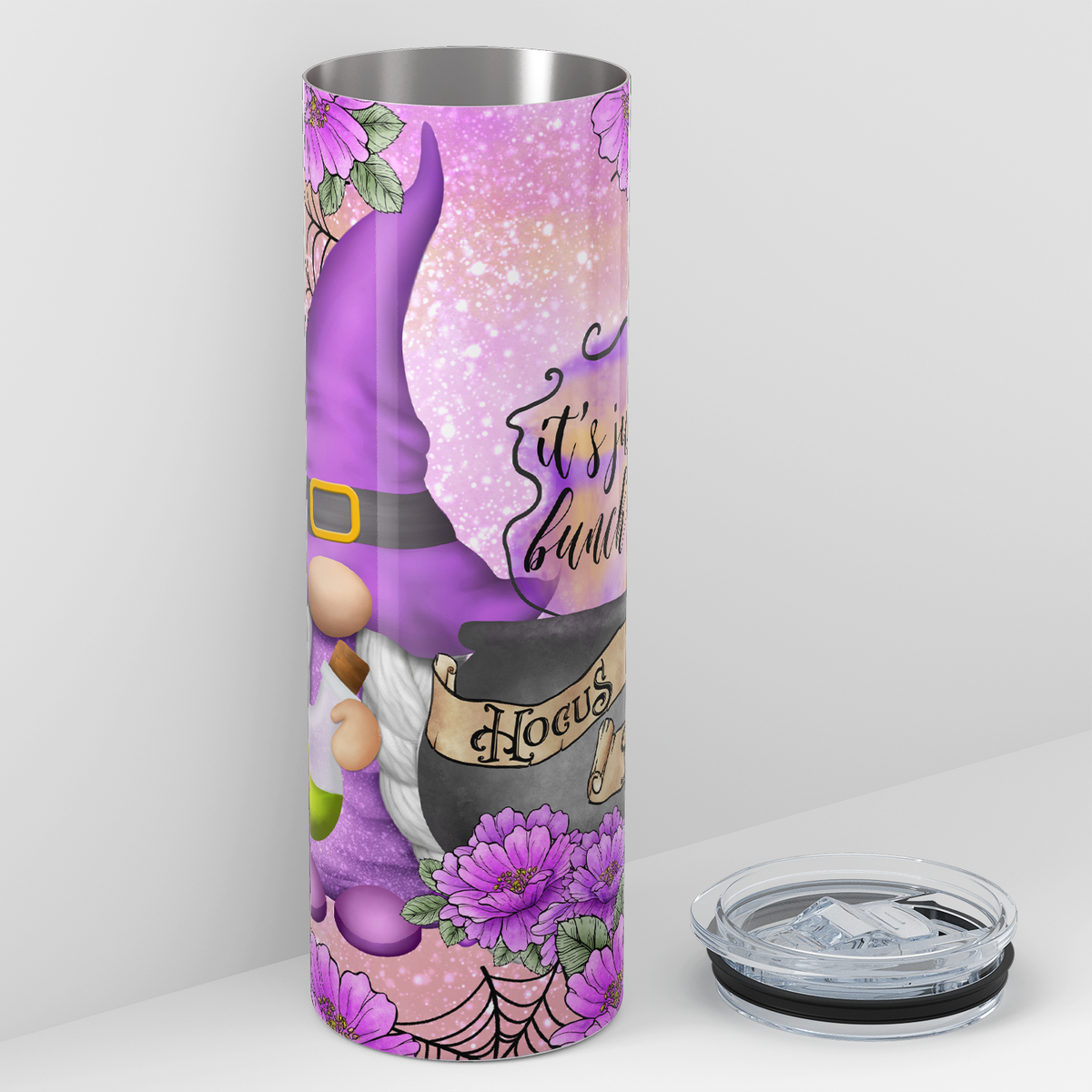 Its Just a Bunch Of Hocus Pocus Gnome 20oz Skinny Tumbler