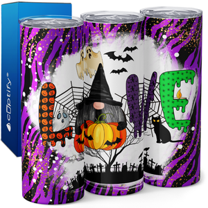 Halloween Love Gnomes 20oz Skinny Tumbler