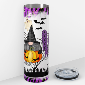 Halloween Love Gnomes 20oz Skinny Tumbler